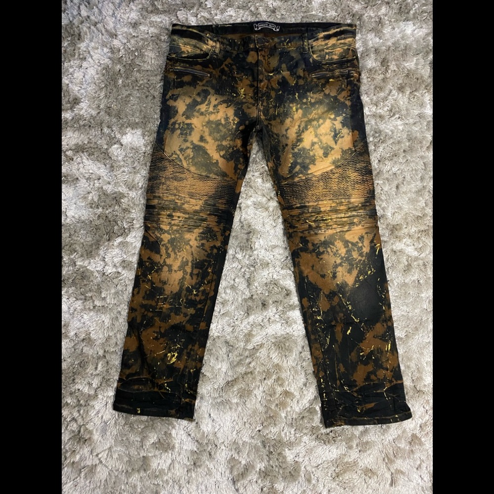 Gold washed black Robin’s Jean’s